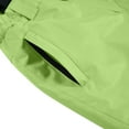 thumbnail image 6 of LNZGNM Youth Snow Bibs 12-13Y Insulated Waterproof Ski Pants Windproof Warm Snowpants Winter Outdoor Snowboard Overalls with Zipper Pockets Unisex, Fluorescent Green, 12-13Y, 6 of 7