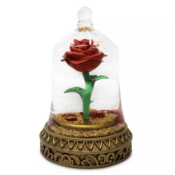 Disney Parks Beauty and the Beast Enchanted Rose Snow Globe New with Box - Disney Parks Beauty and the Beast Enchanted Rose Snow Globe New with Box -