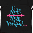 thumbnail image 4 of Inktastic It is Well with My Soul Pink Arrow Boys or Girls Toddler T-Shirt, 4 of 5