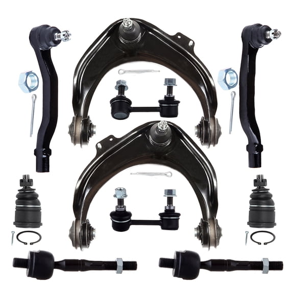 ECCPP 10PCS Front Suspension Kit for 1998-2002 for H-onda Accord Upper Control Arm and Ball Joint Sway Bar End Link Outer/Inner Tie Rod End Control Arm and Ball Joint Assembly