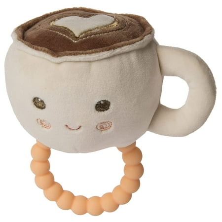 UPC: 0719771442161 | Mary Meyer Sweet Hot Latte Teether Rattle 5-Inch Plush Teething Ring Baby Toy