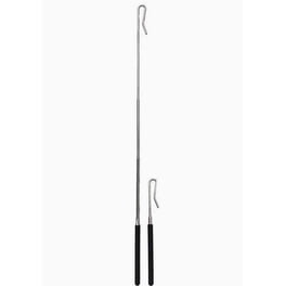 4 Pcs Tiges de Marionnette Baguette à Main en Métal Accessoires Tige de Commande de Marionnette en Acier Inoxydable Manchon en Caoutchouc pour Bras de Marionnette Ou Corps Entier (15,4 Pouces