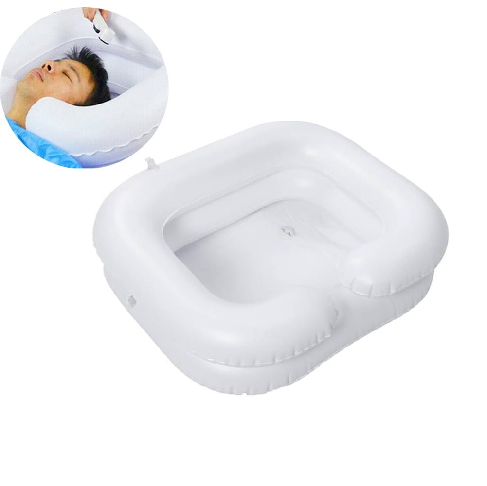 Portable Easy Inflatable Shampoo Basin Hair Washing Basin Camping Travel Sink 