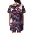 thumbnail image 3 of Lsque Cool Skull Cowboy Women's Short-Sleeved Pajama Set - 2 Piece Soft and Lightweight Sleepwear Set-3X-Large, 3 of 9