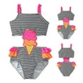 thumbnail image 4 of WEAIXIMIUNG Valentine's Day Toddler Kids Swimsuit Baby Girls Ice Creams Print Swimsuit With Trim Backless Swimsuit 5T, 4 of 4