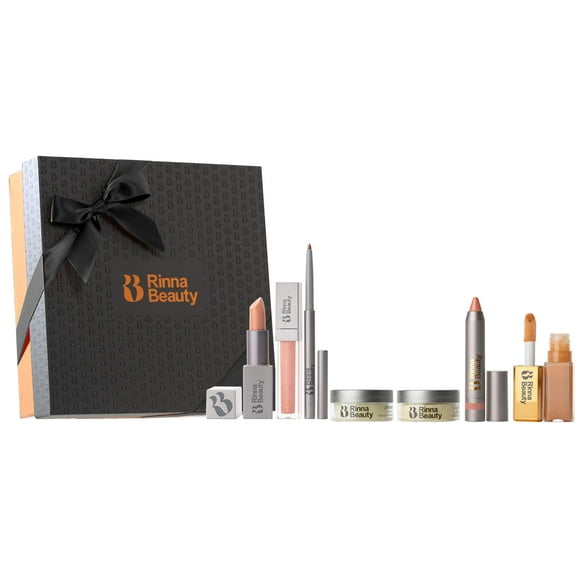 Rinna Beauty Lip Care Kit - Lisa Essentials Bundle - Hydrating Lip Mask, Lip Exfoliator Scrub, Lip Gloss, Lipstick, Lip Liner, Lip Crayon,