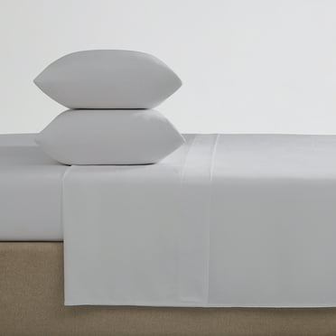 Ensemble de draps 100 % coton à contexture de 400 fils Hometrends, satin de coton