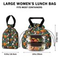 thumbnail image 5 of Pioneer Flower Floral Print Pattern Drawstring Lunch Bag Women - Drawstring Lunch Bag Insulated for Work Office - Stain-Resistant Large Lunchbags for Women with Multi-Pockets, 5 of 6