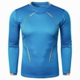 thumbnail image 3 of WREESH Men's Quick-Dry Long-Sleeve Sport Shirt Base-Layer Running Top for Tennis and Running Blue, 3 of 5