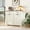 White, variant on Spaco Farmhouse Double Tilt Out Trash Cabinet for 20 Gallon Trash Cans, Free Standing Recycling Cabinet with Hideaway Drawer, Barn Door Style Laundry Sorter Cabinet for Bedroom, White