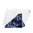 thumbnail image 4 of Case for iPad 6th / 5th Generation 9.7 inch Case (2018/2017), iPad Air 2 & 1 (2014/2013) Drawing Pattern Y-Fold Standing Case Clear Back with Landscape Portrait Mode Pencil Holder & Auto Sleep, 4 of 10