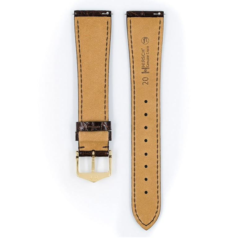 Genuine Crocodile Watch Strap, Hirsch