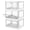 White, variant on Collapsible Plastic Storage Bin White-S Stackable Multifunctional Organizer