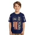 thumbnail image 2 of 250 Anniversary USA Shirt - 250 Year American Anniversary Flag 4th Of July Loose Fit Tees Tops (Toddler 3-4 Years Dark Blue), 2 of 8