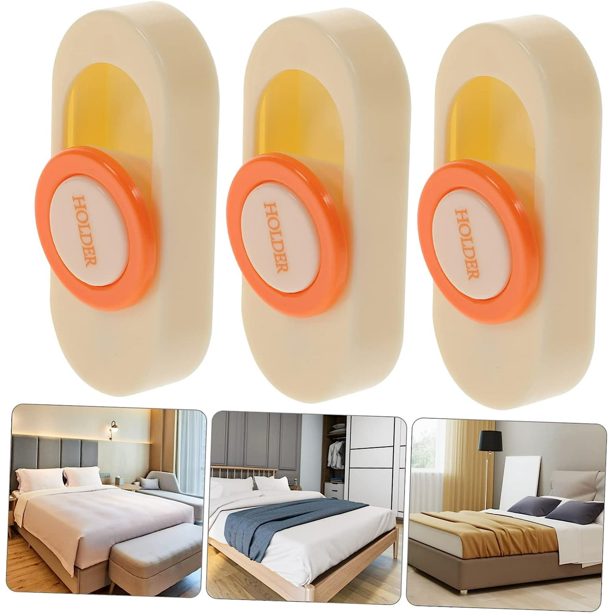 6 Pieces Sheet Holders Bed Sheet Clips Plastic Clips Bedspread Quilt Sheets with Elastic Corner Straps Bed Sheet Clips Sheet Holders for Corners Walmart