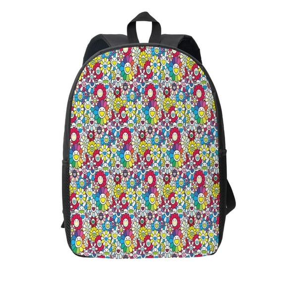 Takashi Murakami Backpack Simple Lightweight Backpack Fashion Travel Backpack Laptop Backpack 17 Inch