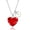 Red, variant on Fashion Created Apple Green Agate Heart Pendant Gravel Necklace Mustard Seed Charms Valentines Gifts for Women Y941 (Green)…