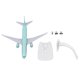 thumbnail image 1 of Metal Airplane Model Kids Flying Aircraft Toy Desktop Ornament with Landing Gear Base and Wheels, 1 of 4