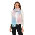 thumbnail image 2 of FORMRS Womens Scarf Winter Soft Long Big Warm Shawls Wrap Tassel Scarves, Light Pink Gradient, 2 of 9