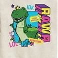 thumbnail image 3 of Toy Story 4 - Rex Graphic - Toddler & Youth Crewneck Fleece Sweatshirt, 3 of 5