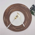 thumbnail image 2 of Ensemble de Table Rond pour Table à Manger Résistant à la Chaleur Facile à Nettoyer, Marron, 2 of 8