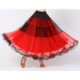 thumbnail image 4 of de salón para mujer, ropa , vestido de traje para mujer, larga escalonada clásica latina para adultos , ROJO Sunnimix vestido de baile latino, 4 of 8