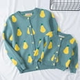 thumbnail image 2 of Mother and Daughter Matching Cardigan Print Long Sleeve Pullover Sweater Tops Blouse Family Fall Outfit, 2 of 14