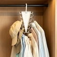 thumbnail image 6 of V-Shaped Multi Hook Clothes Hanger, Double Side Closet Storage Rack, Space Saving Multi-Functional Garment Hanger, Rotatable Vertical Clothes Storage Rack, Multipurpose Closet Organizer 5Pcs, 6 of 9