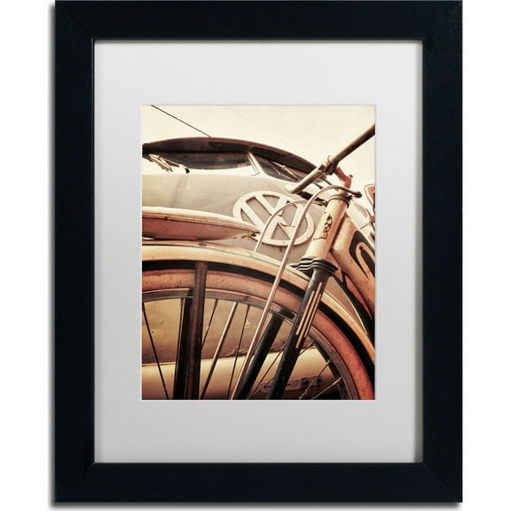 Trademark Fine Art "VW" Canvas Art by Jason Shaffer, White Matte, Black Frame
