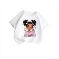 thumbnail image 3 of Girls T Shirts Size 8 Regular Fit Cartoon Car Printing Crewneck Soft Stretch Shirt Birthday Girls T-Shirt Girls Party Tee Tops, 3 of 5