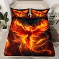 thumbnail image 2 of Castle Fairy Mythology Phoenix Twin Sheet Sets for Boys Girls,Flame Bird Bedding, 2 of 7