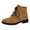Khaki, variant on Rokment Women's Combat Boots Classic Winter Fall Chunky Low Heel Ankle Booties Casual Mid Calf Short Boots