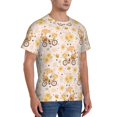 thumbnail image 2 of Bixox Men's Cute Bee Gnome1 Printed Short Sleeve Skinny Athletic T-Shirt, 2 of 6