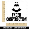 thumbnail image 2 of Under Construction Traffic Cone Teacher Motivation Square Rubber Stamp Stamping Scrapbooking Crafting - Large 2.75in, 2 of 7
