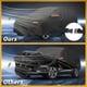 thumbnail image 5 of Funda para auto impermeable para todo clima, protección exterior contra el sol y la lluvia, con tiras reflectantes, negra para Ford Escape, 5 of 7