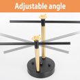 thumbnail image 6 of Modern Sputnik Chandelier, 2-Light Black and Gold Ceiling Light Fixture, Industrial Dining Room Light Fixture for Bedroom, Kitchen, Living Room, Hallway, E26 Base, Bulbs Not Included, 6 of 8