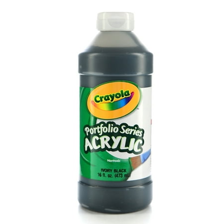 UPC: 0804551853319 | Crayola Portfolio Series Acrylic Paint Ivory Black  16 Oz (Pack Of 2)