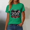 thumbnail image 5 of Leey-World Eagle and Flag 250 Years 1776-2026 250th Birthday T-Shirt 4th Of July Shirt Funny(Green,M), 5 of 8
