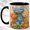 Black, variant on Smiling Cat Trio Coffee Mug, Whimsical Cat Mug, Ceramic 11 oz