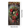 thumbnail image 3 of Ouuluon Festive Christmas Door Cover, 35x71 inch Holiday Curtain for Front Door Wall Party Decoration, 3 of 7