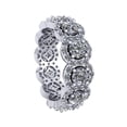 thumbnail image 3 of 4.25Ct Round Cut Natural Diamond Circle Halo Eternity Anniversary Wedding Band Ring 10k GH I1, 3 of 3
