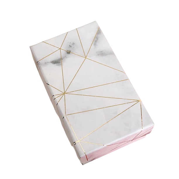 Naiovety Estuche para embalaje de joyería, organizador de almacenamiento vacío Rectangular multicolor, soporte para regalos multifuncional Artesanía Blanco