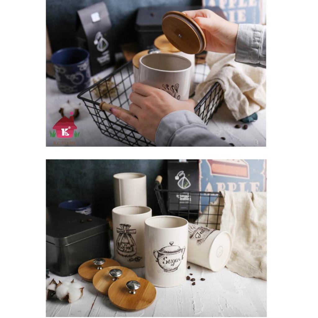 Colcolo Food Storage Containers Set with Lids, Canister Set for Kitchen Coffee Tea Sugar Container Counter Farmhouse Home Kitchen Décor
