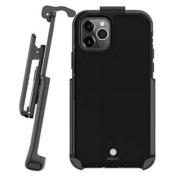Case with Belt Clip for iPhone 11 Pro Max, Slim Full Body Protection Heavy Duty Hybrid Case & Rotating Belt Clip Holster with Built in Kickstand for iPhone 11 Pro Max 6.5" Black