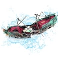 thumbnail image 4 of Plastic Sunk Ship, Boat Ornament Fine Workmanship  for Home Fish, 4 of 7