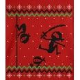 thumbnail image 4 of Old Glory Ninja Ninjas Attack Ugly Christmas Sweater Youth Long Sleeve T Shirt, 4 of 6