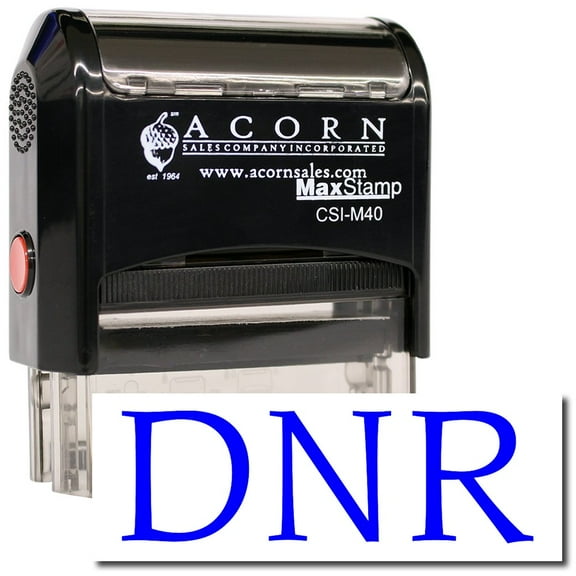 Large Self-Inking DNR Stamp with Blue Ink