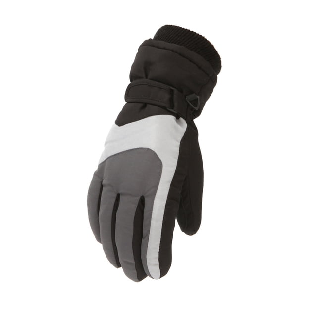 Qarigey 1 par de guantes de esquí para niños, deportes al aire libre, ciclismo, manopla para niños, manopla de invierno para clima frío, Protector de guantes y mitones Gris Qarigey AP014386-05