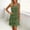 *Army Green, variant on ClodeEU Women's Round Neck Sleeveless Chiffon Tiered Mini Dress, Casual Flowy Layered Dress Army Green,Women's Plus L