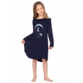 thumbnail image 5 of Arshiner Girls Nightgowns Long Sleeve Print Pajamas Nightdress for Kids Soft Sleep Wear Nighties, 5 of 9